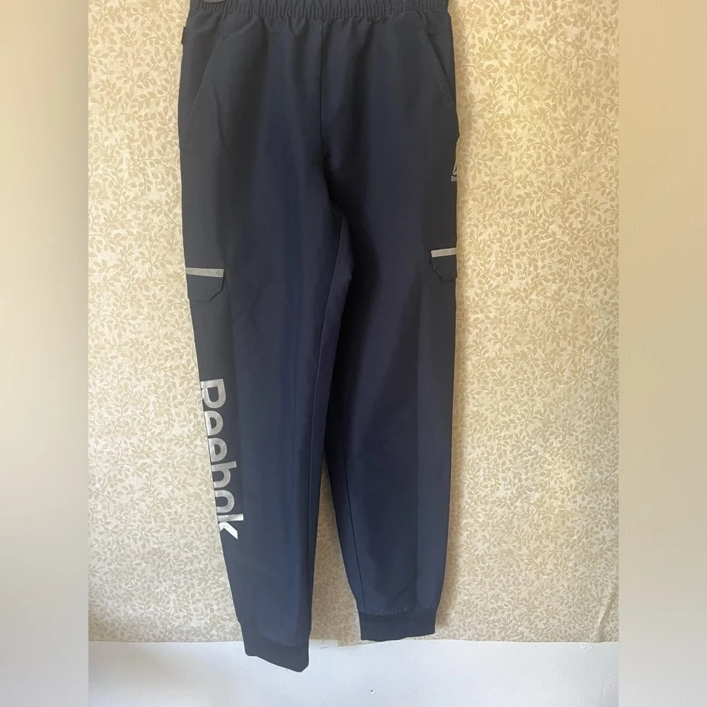 Reebok TEEN boys joggers XL 14/16 blue - Picture 2 of 5